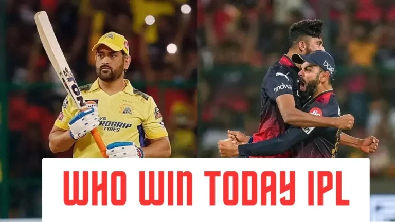 Who Win Today Ipl